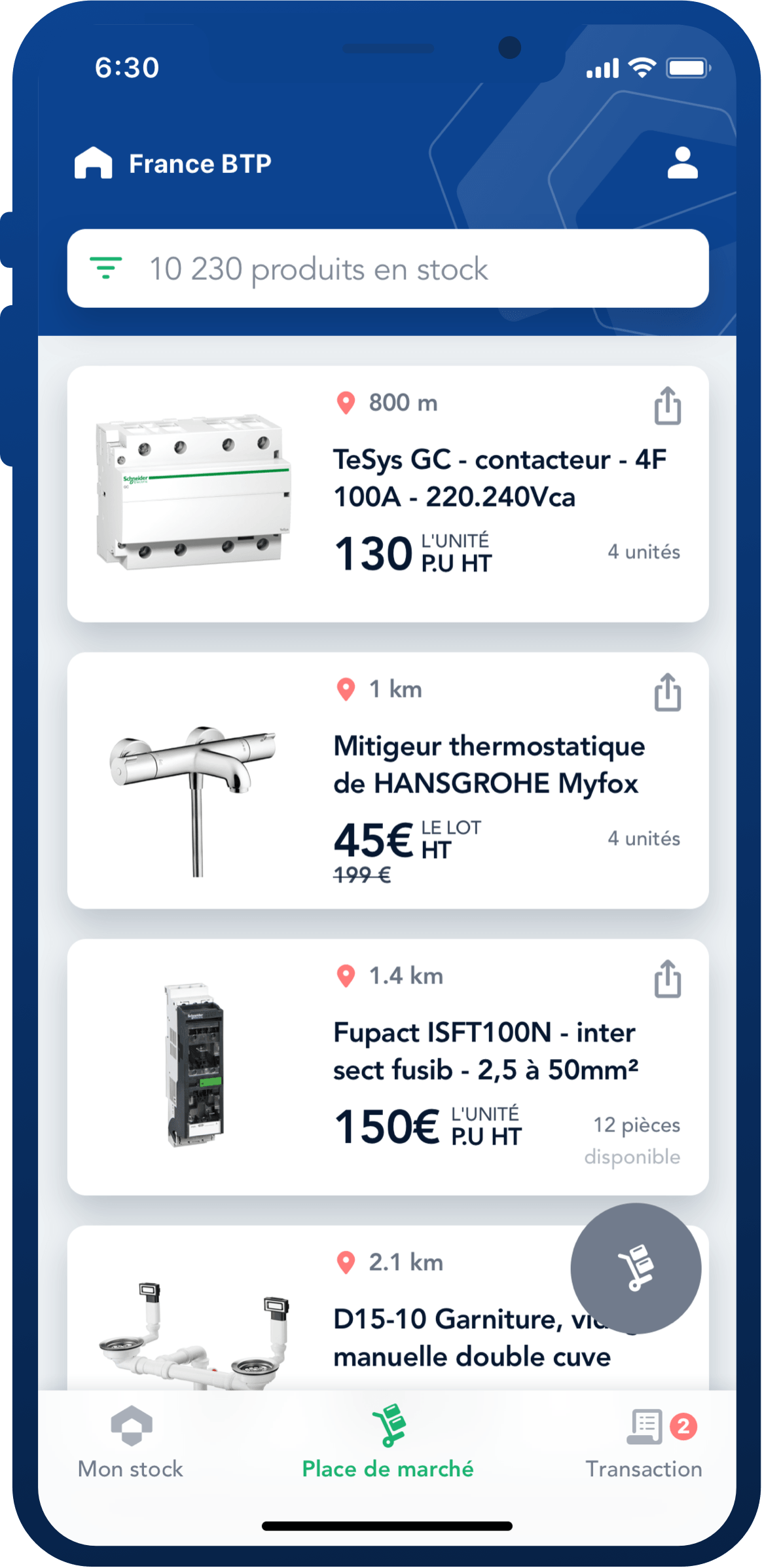 Une appli pour valoriser les surplus de matériaux neufs non utilisés