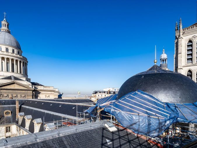 Paris : restauration au sommet pour la coupole du lycée Henri IV