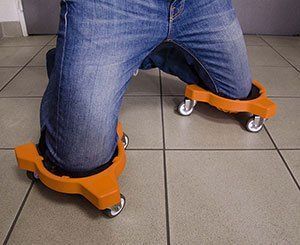 Nouveau support genoux à roulettes