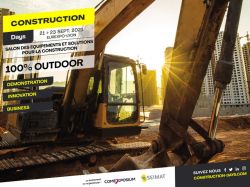 Construction Days, un nouveau salon du BTP 100% outdoor à Lyon en 2021