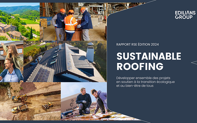 edilians group rapport rse 2024 sustainable roofing