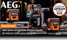 AEG dévoile sa collection d'outils de mesure laser