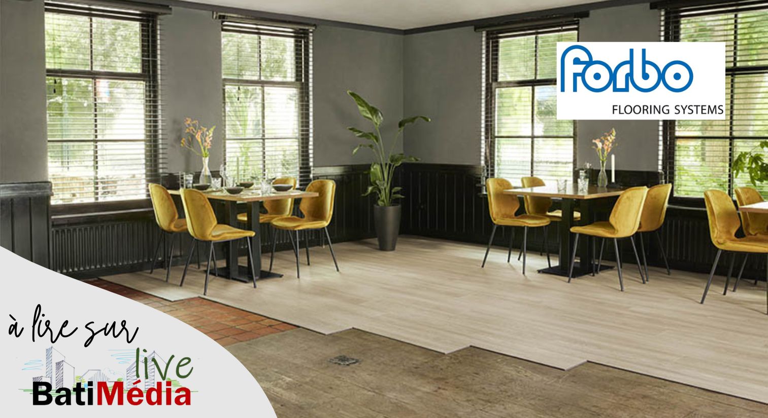 FORBO FLOORING dévoile ALLURA CLICK        FLEXCORE 20 dB, LVT semi-rigide acoustique innovante