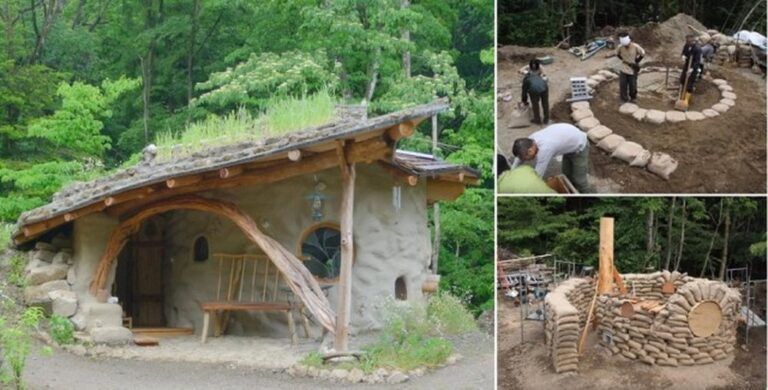 Earthbag : une maison en spirale à Shantikuti (Japon)