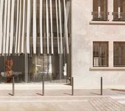 Drapé décliné pour le futur Musée des Tissus de Lyon, par Ricciotti