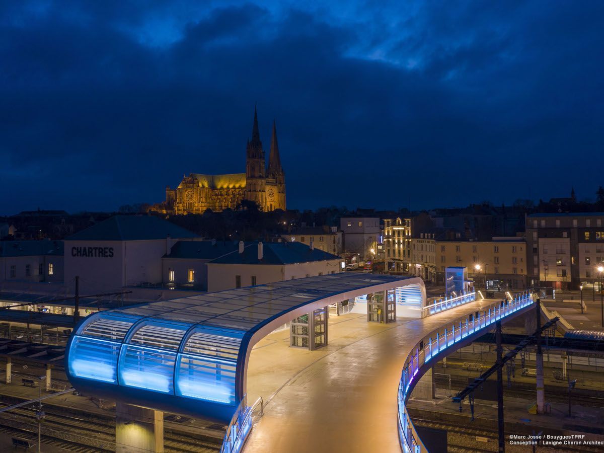 Eure-et-Loir : une passerelle "minimaliste mais moderne" pour la gare de Chartres