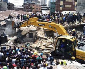 8 morts et 10 blessés graves dans l'effondrement d'un immeuble à Lagos au Nigeria