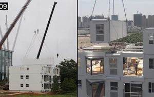 Construction hors site : l'incroyable montage d'un immeuble de 10 étages 