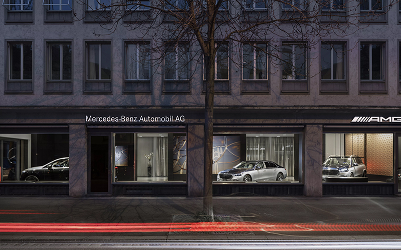 himacs sanremo au stars mercedes benz store pour une exp rience unique de la marque l toile