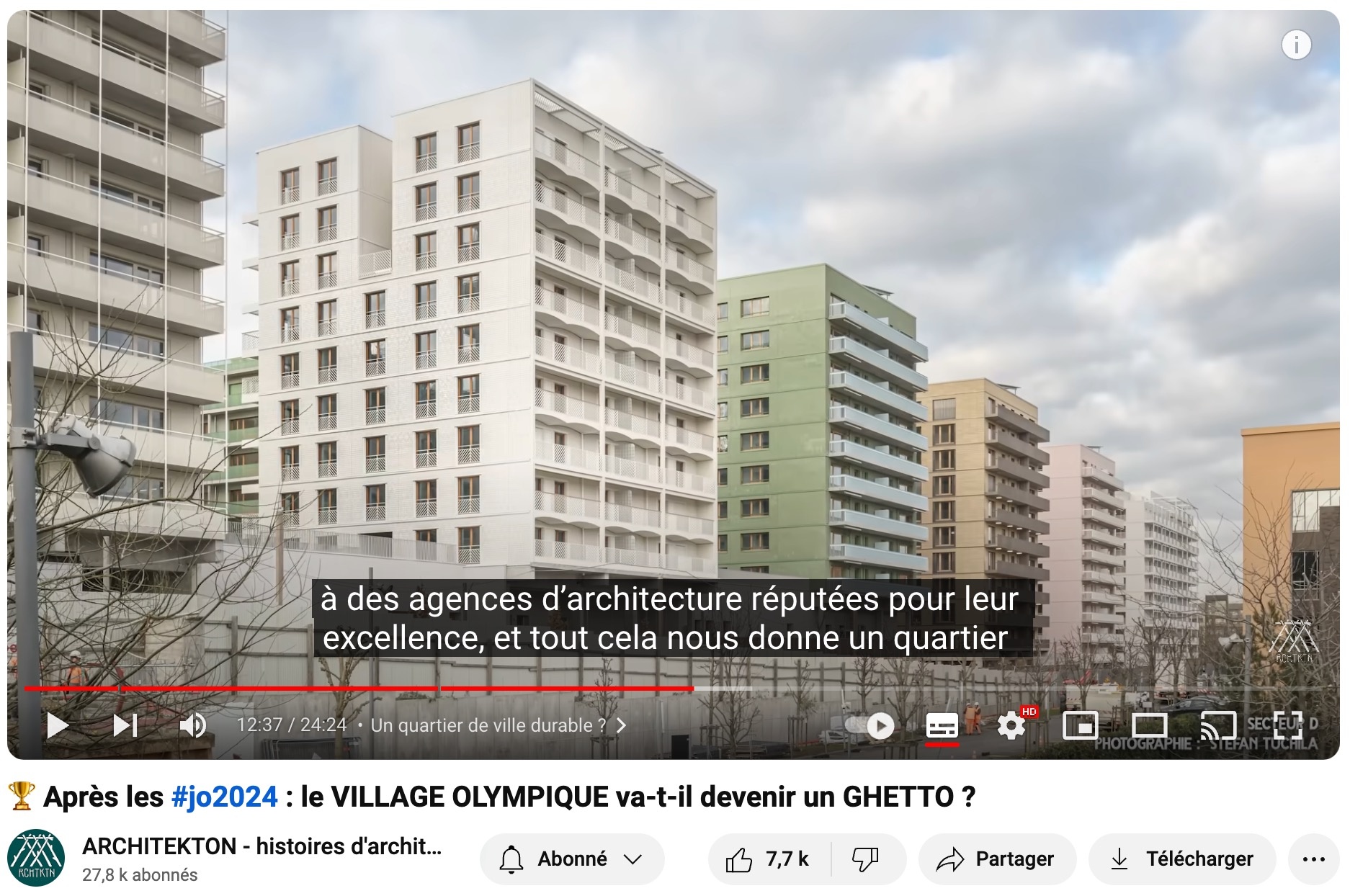 Village olympique, suite (et fin ?)