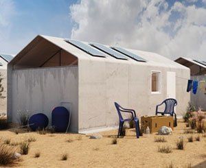 Un abri durable pour les réfugiés à partir de matériaux révolutionnaires