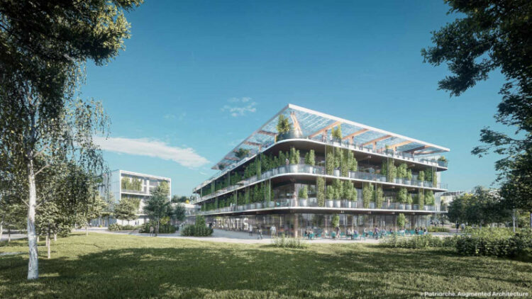 In Poissy, Green Campus by GA Smart Building, et Patriarche