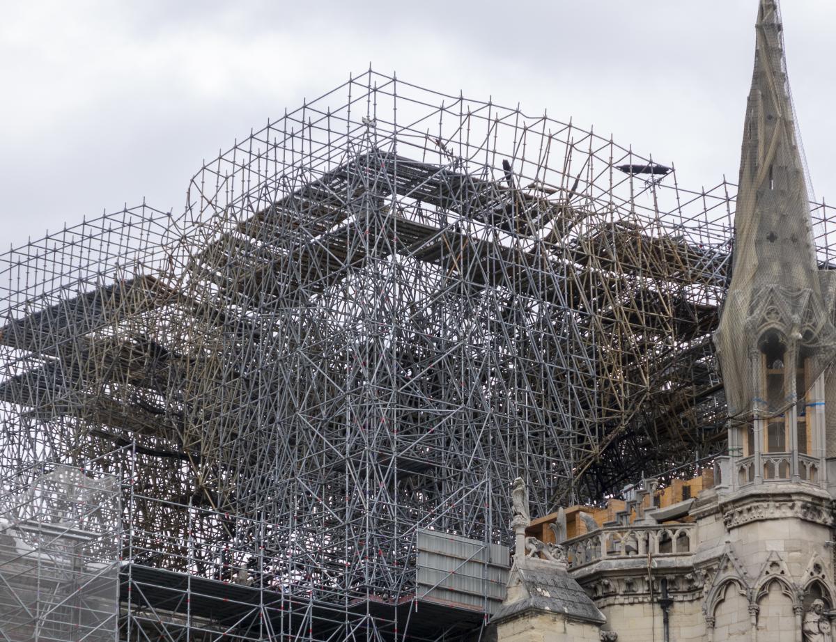 Notre-Dame: la fin du délicat démontage de l'échafaudage est programmée