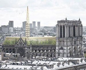 Jardins suspendus et flèches en verre, les projets architecturaux pour Notre-Dame