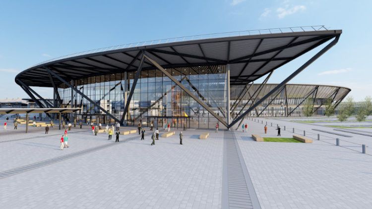 Terminal T1 de Lyon-St-Ex, par Rogers Stirk Harbour + Partners