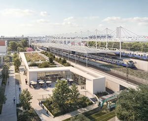 Stade de France : la gare du Grand Paris Express par l’agence enia architectes
