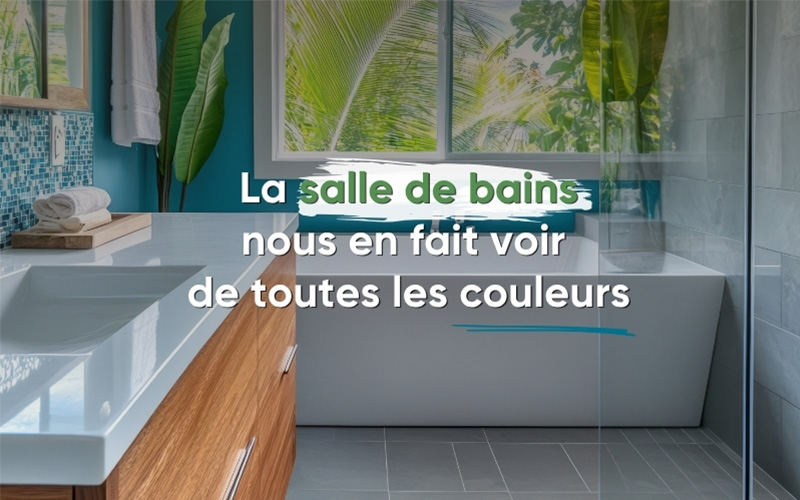 la salle de bains nous en fait voir de toutes les couleurs