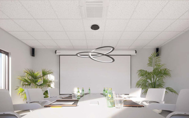 knauf ceiling solutions lance sa nouvelle dalle de plafond scalacoustic quand conomique rime avec acoustique et esth tique