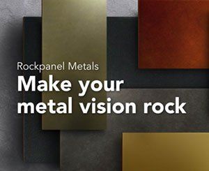 Nouvelle gamme de produits « Rockpanel Metals » pour façade