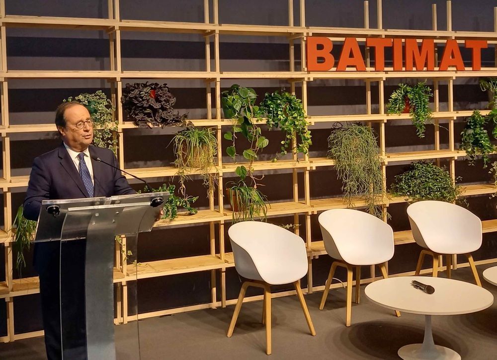 François Hollande en ouverture du salon Batimat 2022
