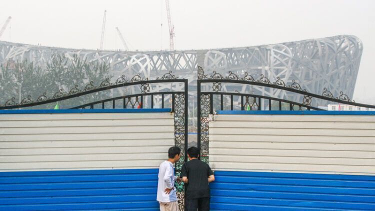 Pékin 2008, avant les Jeux Olympiques, avec Aurélien Chen