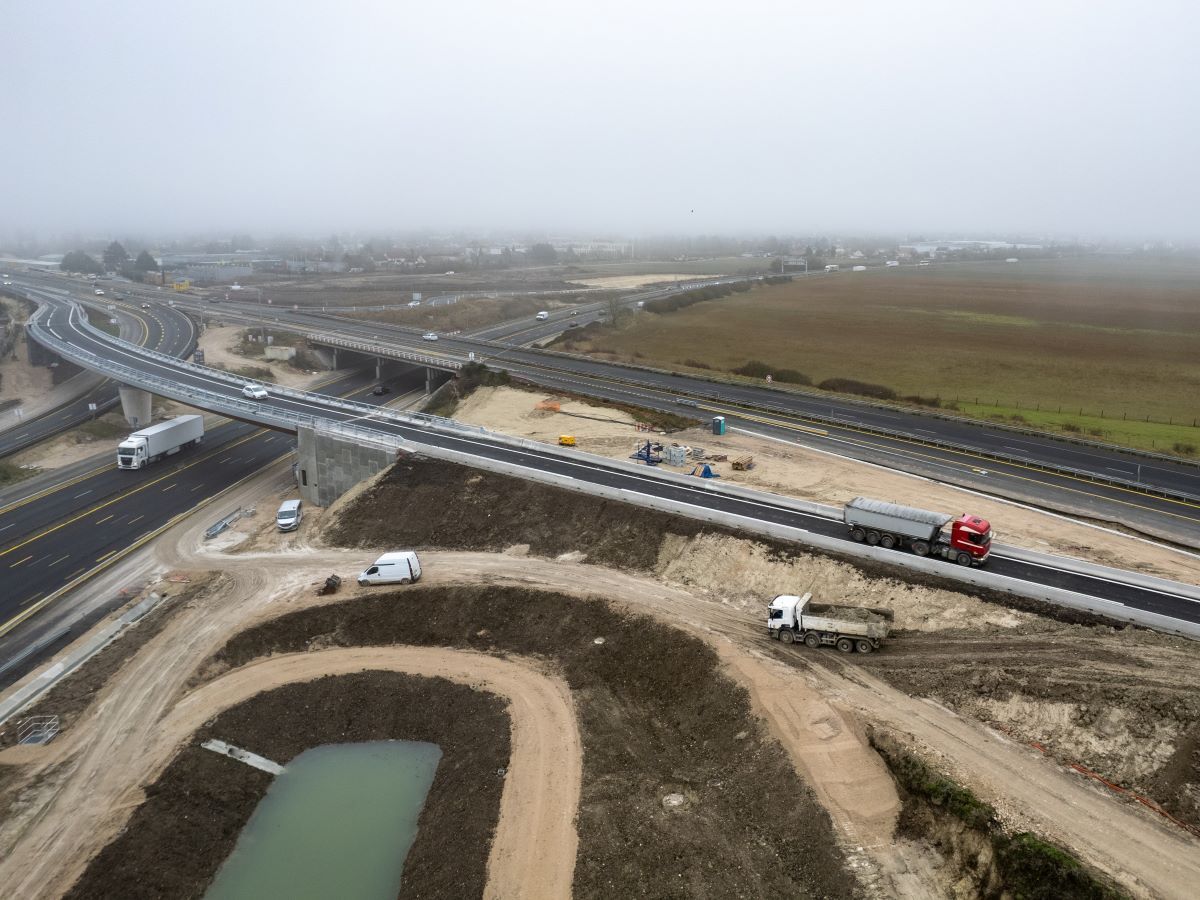 A Orléans, un "saut-de-mouton" pour sécuriser le trafic sur l'autoroute