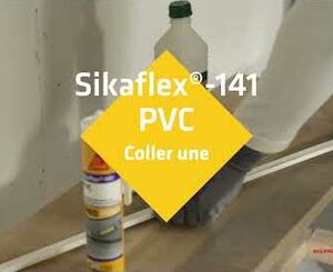 Coller une goulotte avec Sikaflex®-141 PVC