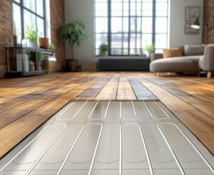 Système de chauffage radiant au sol à sec à carrelage direct Uponor Siccus 16 pour une installation 40% plus rapide