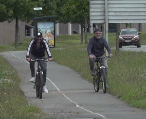 Vélo à Vannes de nouvelles pistes cyclables construites par Golfe du Morbihan Vannes agglomération