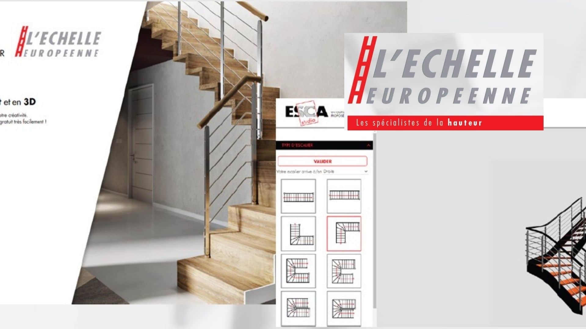 ESCA studio : l’outil pour simuler en 3D et estimer des escaliers sur mesure par l’échelle européenne