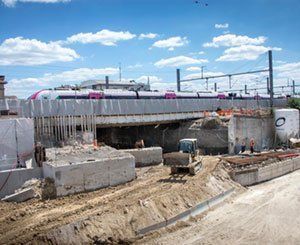 Ripage souterrain dans le cadre du chantier de mise en accessibilité de la gare de Saint-Denis