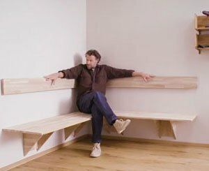 Banc d'angle flottant : Les instructions DIY