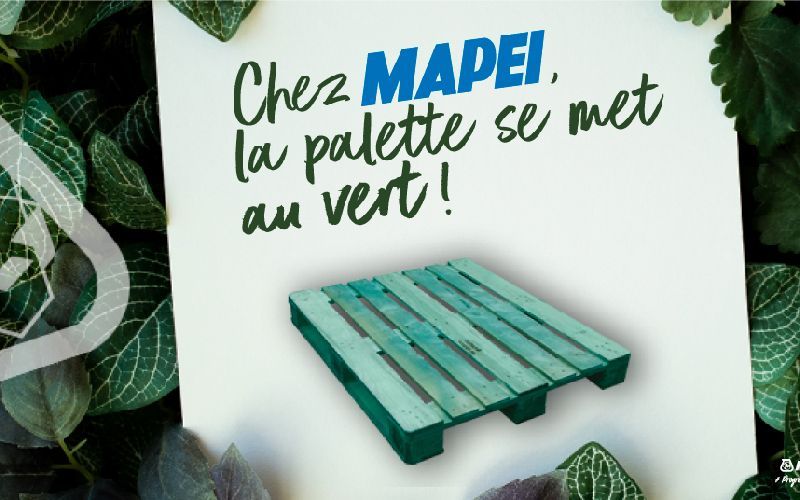 palettes eco concues chez mapei la palette se met au vert