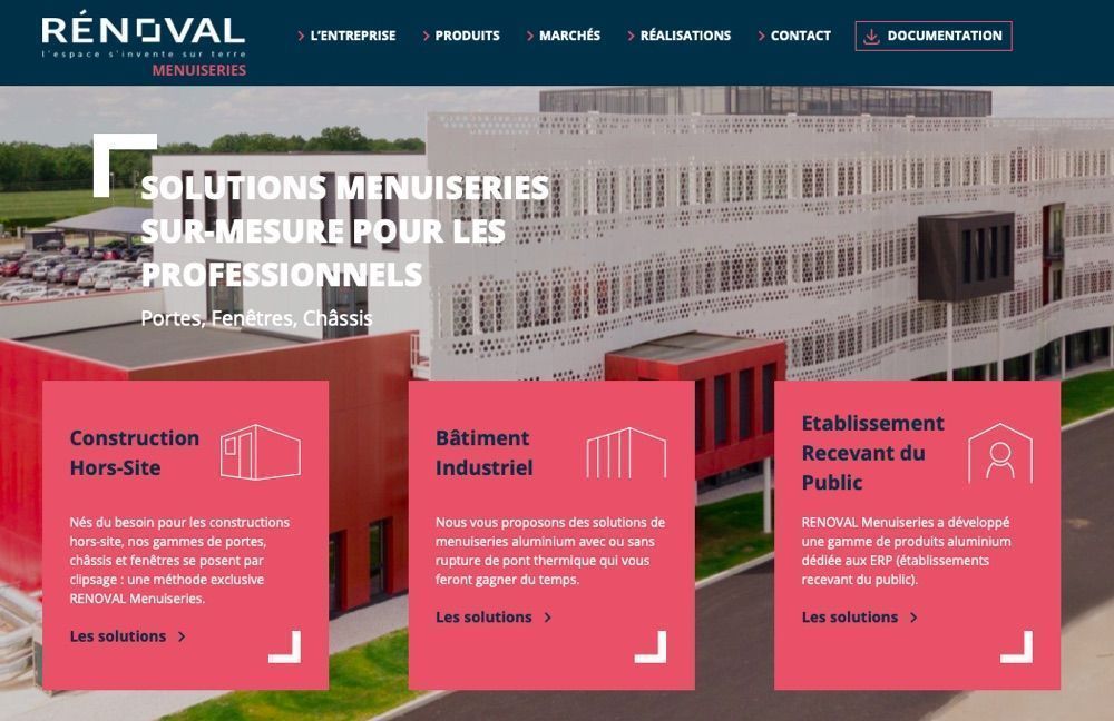 Nouvelle identité visuelle pour RENOVAL Menuiseries