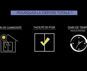 Système de Dépose Totale pour menuiserie PVC Wibaie