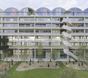 La résidence étudiante et le parking réversible conçus par Bruther et Baukunst à Palaiseau, lauréats du prix Habitat, Équerre d'argent 2020