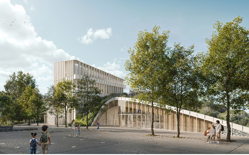 a issy les moulineaux une ecole foret pousse sur les hauteurs