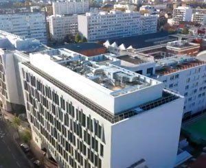 Le siège social de SPIE ICS vu du ciel