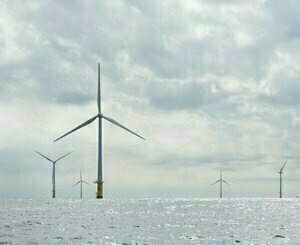 Lancement officiel du premier parc éolien flottant en France, sur les côtes des Bouches-du-Rhône