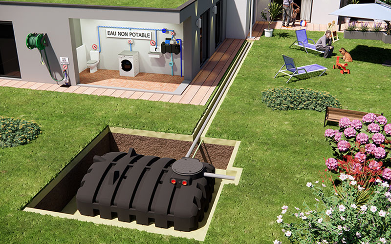 cuve plate pack eau innovation durable pour la valorisation de l eau de pluie