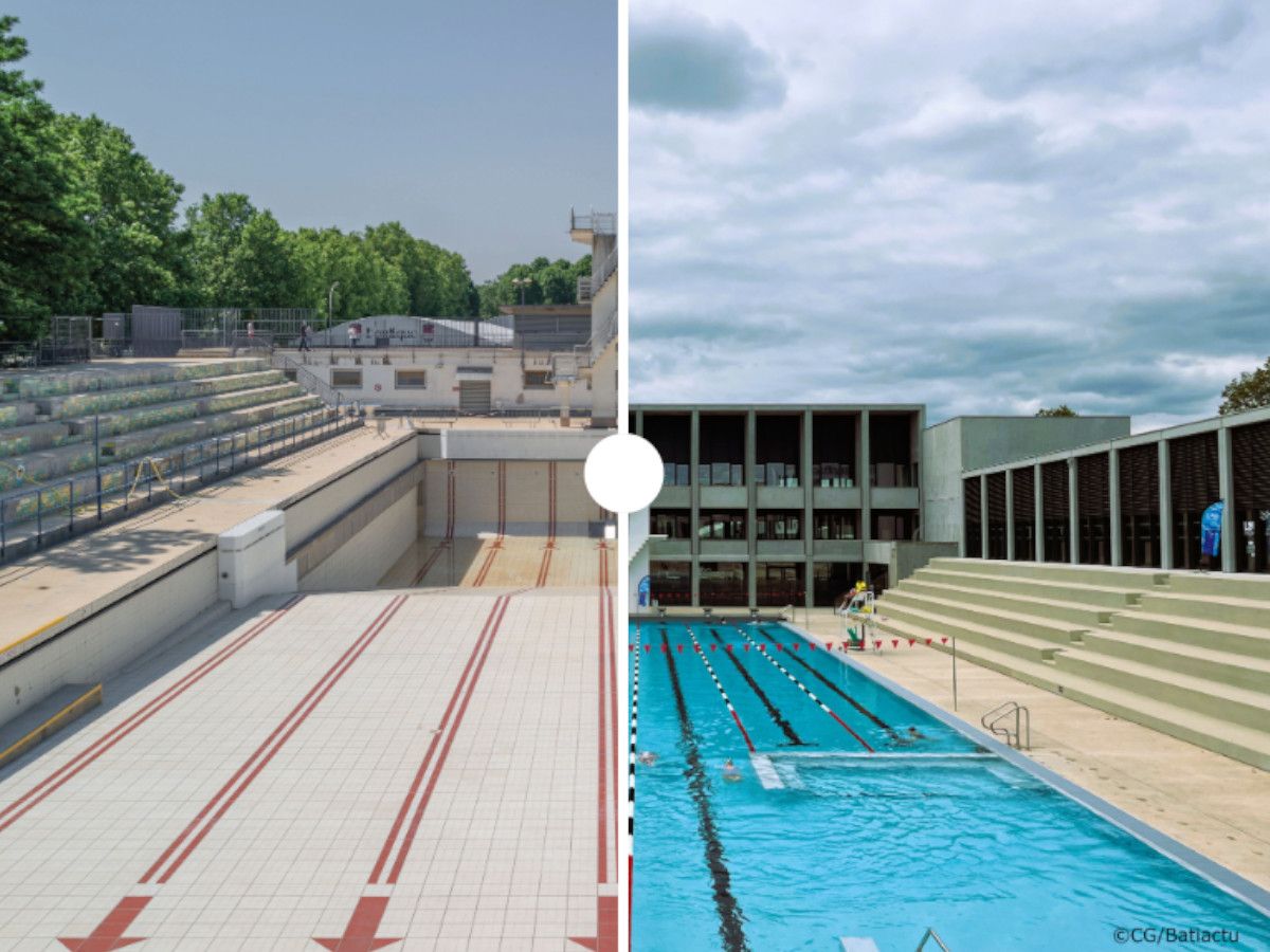 Avant/Après : la piscine historique de Gerland retrouve de sa superbe