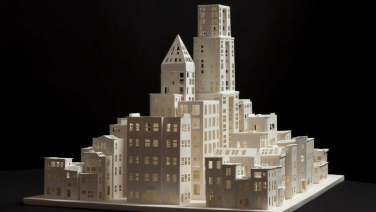 Au Mans, Architectures de papier