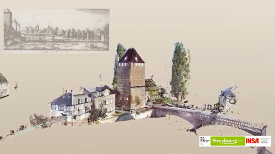 Visite virtuelle de la Tour Heinrich des Ponts-Couverts de Strasbourg