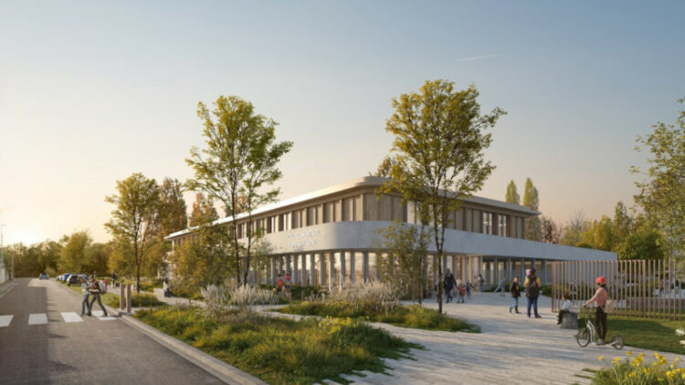 À Flins-sur-Seine, une école élémentaire selon Z Architecture