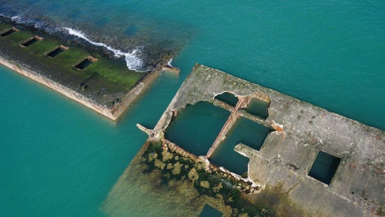 Le musée du débarquement à Arromanches projeté par Projectiles