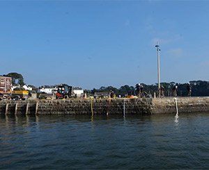 Renforcement de la cale de Pen Lannic à Larmor Baden