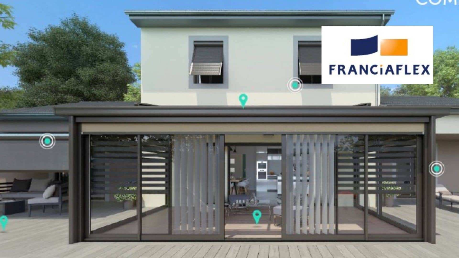 FRANCIAFLEX présente la maison  FRANCIAFLEX , un outil digital 3D pour faire découvrir de manière ludique toutes les solutions FRANCIAFLEX