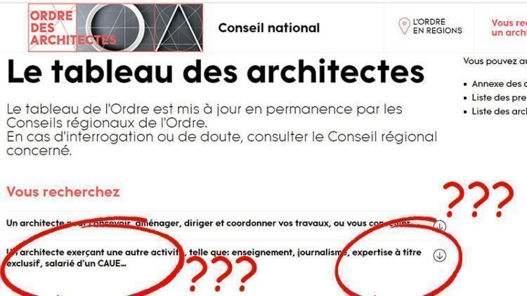 Pour le CNOA, les « vrais » architectes ont vécu, vive les « nouveaux » architectes